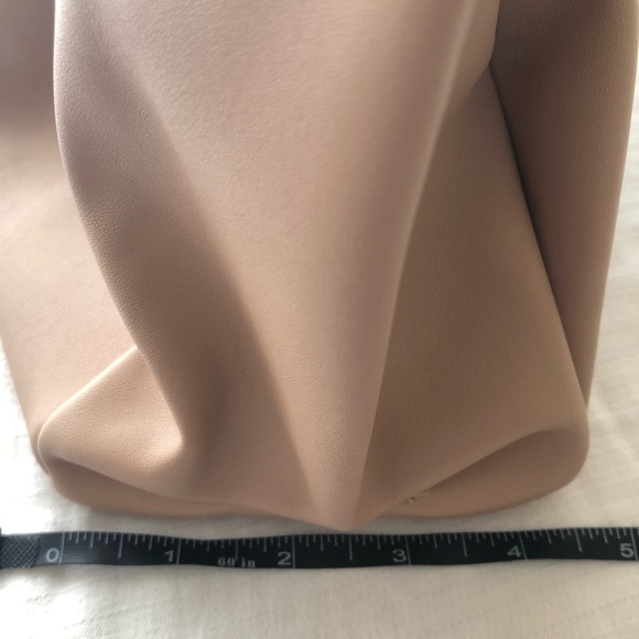 Faux Pink Leather Gathered Shoulder Bag - Picture 6 of 8